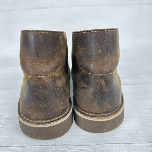 Clarks Bushacre Chukka Desert Boots Men Size 10.5 M Leather Brown Lace Up Shoes‎ - Picture 5 of 13